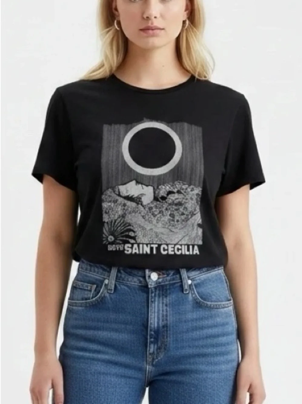 Iconic Hotel Saint Cecilia Black T-Shirt - Picture 1 of 6